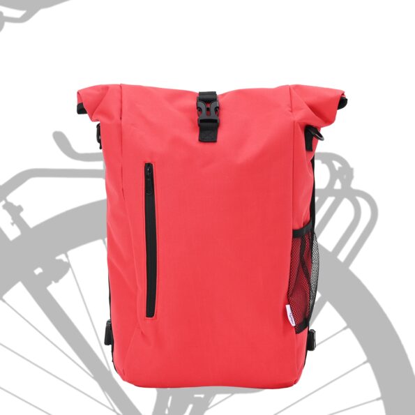 vidaXL Bicyklová taška pre nosič 20 L Červená 31x13x58 cm – Obrázok 2