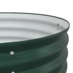 vidaXL Záhradný vyvýšený záhon, zelený, 320x80x81 cm, pozinkovaná oceľ – Obrázok 10