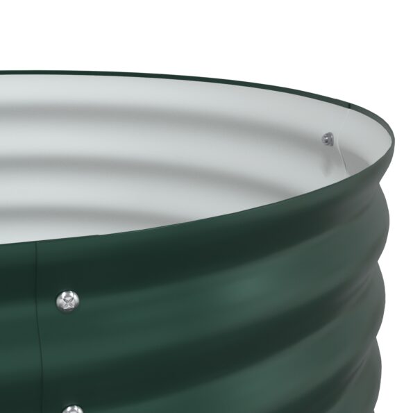 vidaXL Záhradný vyvýšený záhon, zelený, 320x80x81 cm, pozinkovaná oceľ – Obrázok 10