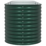 vidaXL Záhradný vyvýšený záhon, zelený, 320x80x81 cm, pozinkovaná oceľ – Obrázok 7