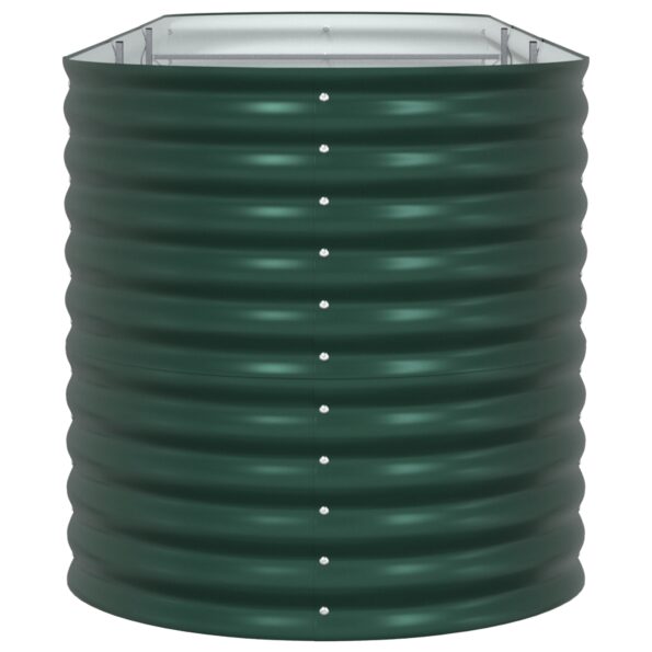 vidaXL Záhradný vyvýšený záhon, zelený, 320x80x81 cm, pozinkovaná oceľ – Obrázok 7