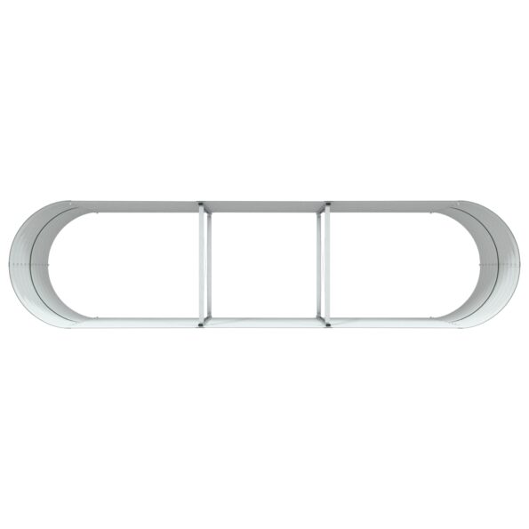 vidaXL Záhradný vyvýšený záhon, zelený, 320x80x81 cm, pozinkovaná oceľ – Obrázok 8