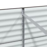 vidaXL Záhradný vyvýšený záhon hnedý 320x80x81 cm, pozinkovaná oceľ – Obrázok 9