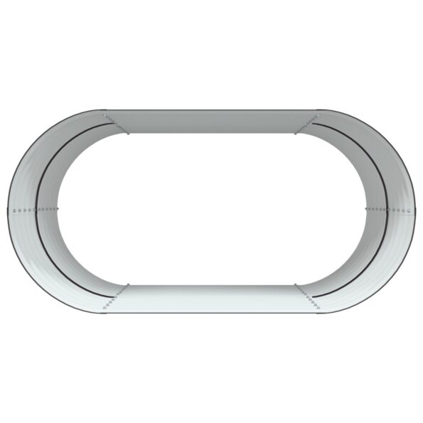 vidaXL Záhradný vyvýšený záhon hnedý 160x80x81 cm z pozinkovanej ocele – Obrázok 8