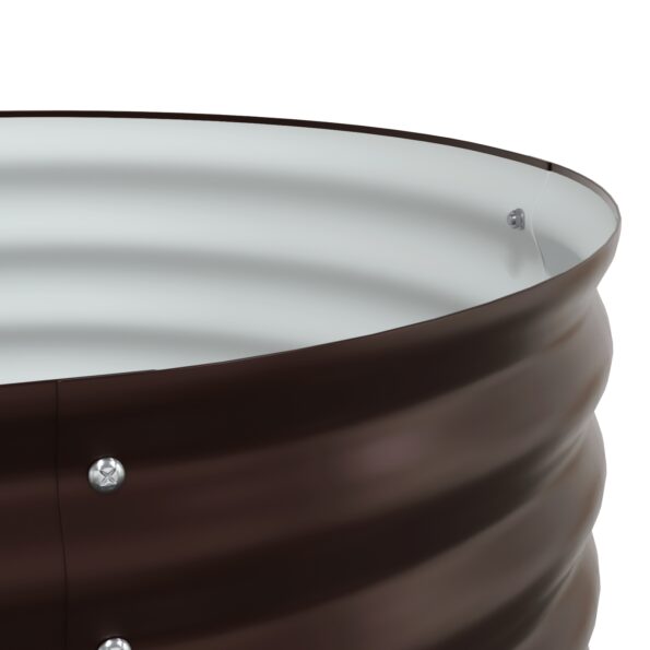 vidaXL Záhradný vyvýšený záhon Hnedý 240x80x44 cm Galvanizovaná oceľ – Obrázok 10