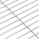vidaXL Grilovací rošt Strieborná 43 x 43 cm Nerezová oceľ – Obrázok 5