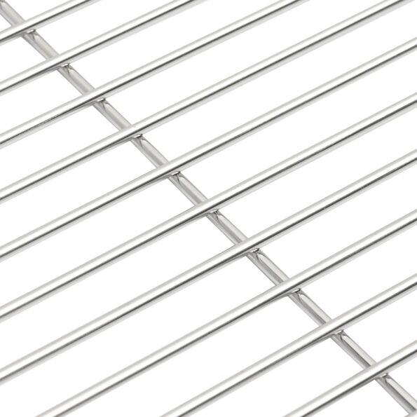 vidaXL Grilovací rošt Strieborná 43 x 43 cm Nerezová oceľ – Obrázok 5