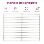 vidaXL BBQ Gril Mriežka Obdĺžniková 40x30 cm z Nerezovej Ocele – Obrázok 4