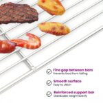 vidaXL BBQ Gril Mriežka Obdĺžniková 40x30 cm z Nerezovej Ocele – Obrázok 5