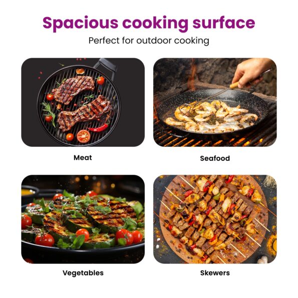 vidaXL Rošt na gril s rukoväťami obdĺžnikový 60x40 cm z nehrdzavejúcej ocele – Obrázok 6