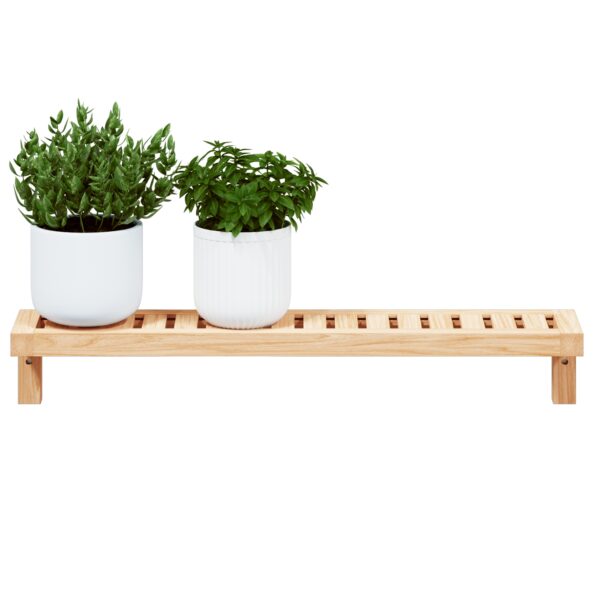 vidaXL Nástenný regál 62x10x12,5 cm z masívneho orecha – Obrázok 3