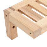 vidaXL Nástenný regál 62x10x12,5 cm z masívneho orecha – Obrázok 8