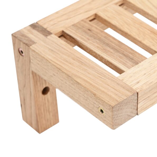 vidaXL Nástenný regál 62x10x12,5 cm z masívneho orecha – Obrázok 8