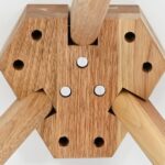 vidaXL Sada konferenčných stolíkov z masívneho dreva, orech a drevotriesky – Obrázok 9