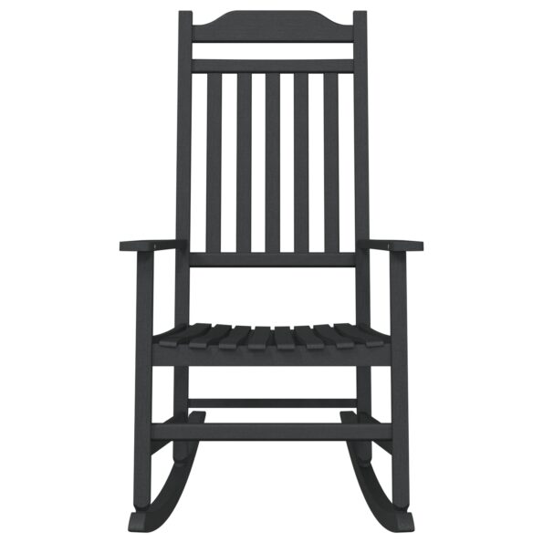 vidaXL Hojdacie kreslo Čierna 65x84x114 cm HDPE – Obrázok 4