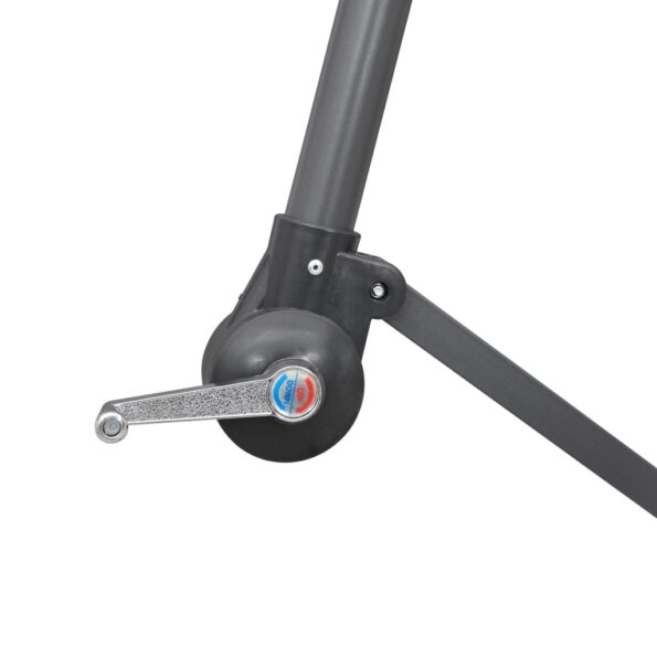 vidaXL Závesný slnečník, zelený 3 m, hliníková tyč – Obrázok 6