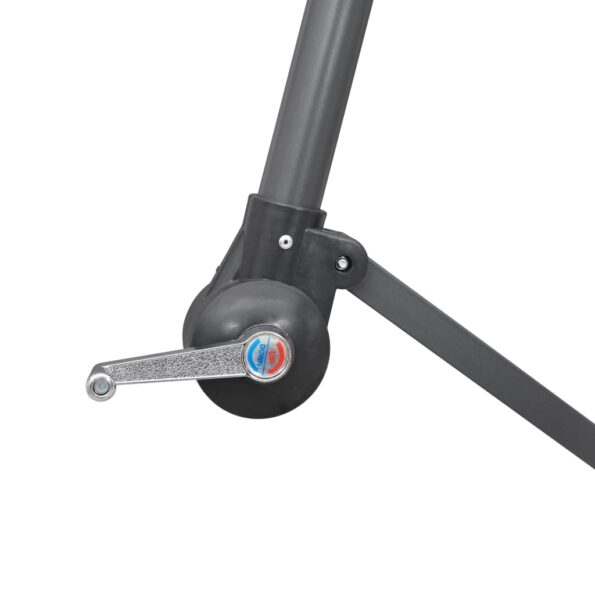 vidaXL Závesný slnečník, tehlovo červený 3 m, hliníková tyč – Obrázok 5