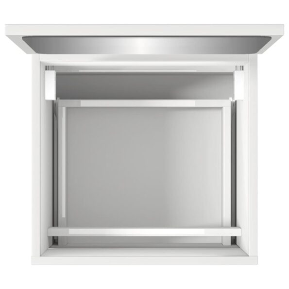 vidXL Kúpeľňová skrinka so zrkadlom biela kompozitné drevo – Obrázok 8