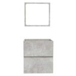 vidXL Kúpeľňová skrinka so zrkadlom betónovo sivá kompozitné drevo – Obrázok 6