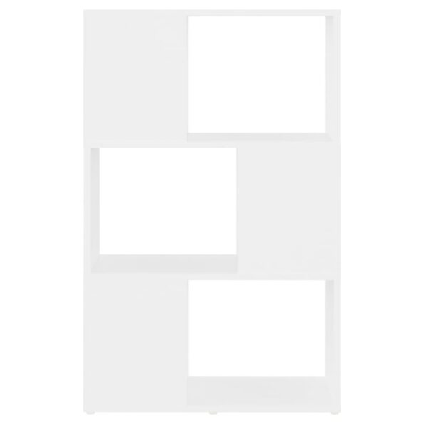 vidaXL Knižnica deliaca stena biela 60x24x94 cm drevotrieska – Obrázok 5