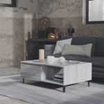 vidaXL Konferenčný stolík sivý sonoma 90x60x35 cm kompozitné drevo – Obrázok 3