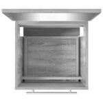 vidXL Kúpeľňová skrinka so zrkadlom sivá sonoma 41x38,5x48 cm – Obrázok 8