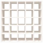 VidaXL Skrinka na víno biela 56x25x56 cm masívna borovica – Obrázok 5