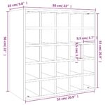 VidaXL Skrinka na víno biela 56x25x56 cm masívna borovica – Obrázok 8