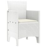 vidaXL Záhradná stolička 2 pcs Biela 53 x 49 x 85 cm Polypropylén – Obrázok 4