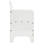 vidaXL Záhradná stolička 4 pcs Biela 53 x 49 x 85 cm Polypropylén – Obrázok 7