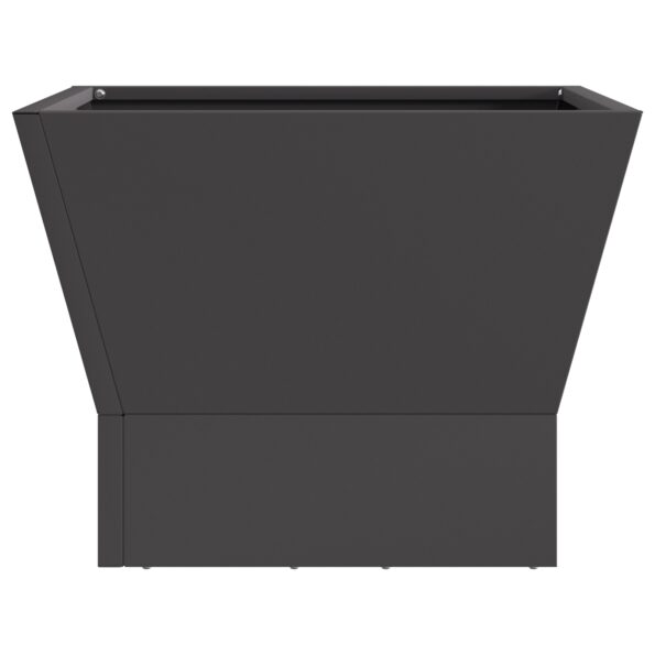 vidaXL Ohnisko Štvorcové Čierne 40x40x30 cm Oceľ – Obrázok 4