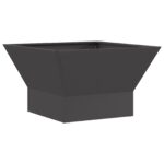 vidaXL Ohnisko Čierna 60 x 60 x 35 cm Oceľ – Obrázok 2