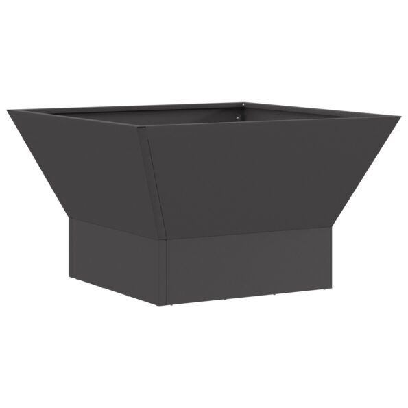 vidaXL Ohnisko Čierna 60 x 60 x 35 cm Oceľ – Obrázok 2