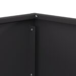vidaXL Ohnisko Čierna 60 x 60 x 35 cm Oceľ – Obrázok 6
