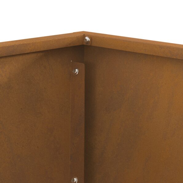 vidaXL Ohnisko Štvorcové Čierne 60x60x35 cm Zocelená Oceľ – Obrázok 7