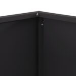 vidaXL Štvorcový ohniskový stôl čierny 60x60x40 cm z ocele – Obrázok 9