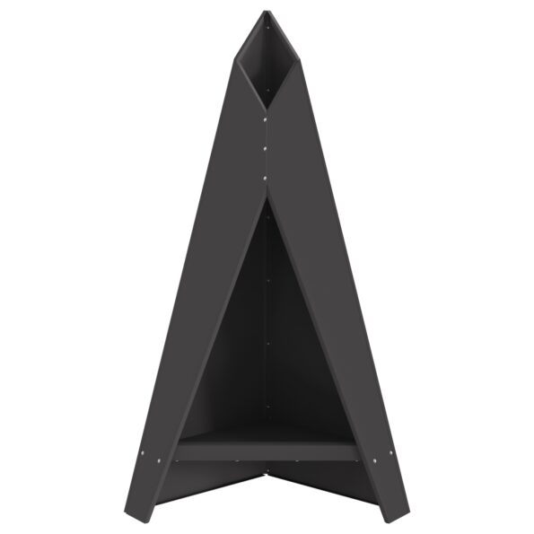 vidaXL Ohnisko Čierna 58 x 40 x 100 cm Oceľ – Obrázok 5