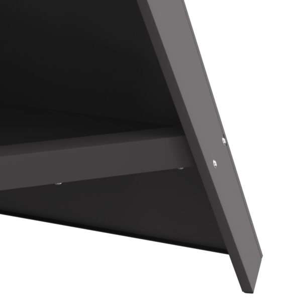 vidaXL Ohnisko Čierna 58 x 40 x 100 cm Oceľ – Obrázok 6