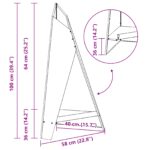 vidaXL Ohnisko Čierna 58 x 40 x 100 cm Oceľ – Obrázok 8