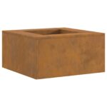 vidaXL Ohnisko Štvorcové 60x60x30 cm Zverejnená oceľ – Obrázok 2
