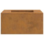 vidaXL Ohnisko Štvorcové 60x60x30 cm Zverejnená oceľ – Obrázok 5