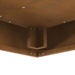 vidaXL Ohnisko Štvorcové 60x60x30 cm Zverejnená oceľ – Obrázok 8