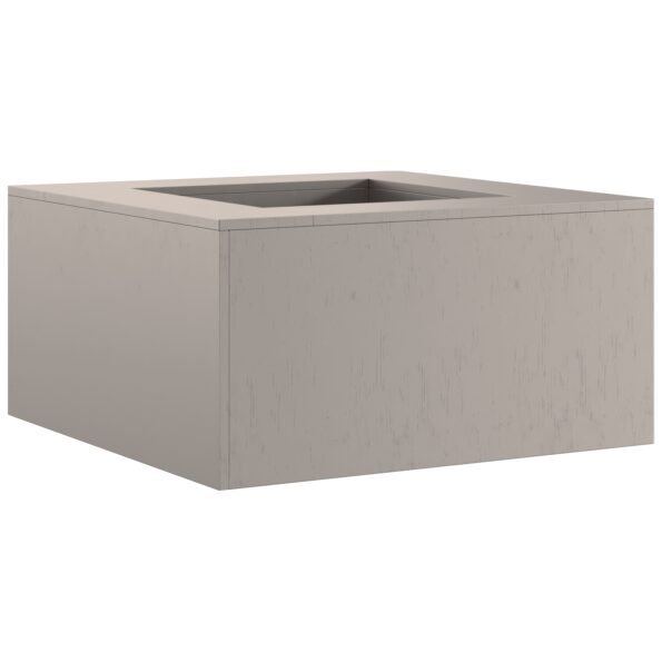 vidaXL Ohnisko Štvorcové 80x80x40 cm Zvetraný Oceľ – Obrázok 4