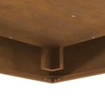 vidaXL Ohnisko Štvorcové 80x80x40 cm Zvetraný Oceľ – Obrázok 8