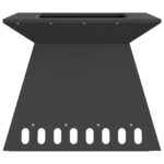 vidaXL Ohnisko Čierne 48x48x40 cm Oceľ – Obrázok 4