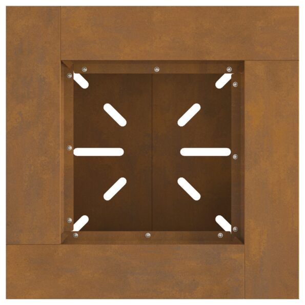 858923_5.jpg vidaXL Ohnisko 48x48x40 cm Zvetraná oceľ – Obrázok 5
