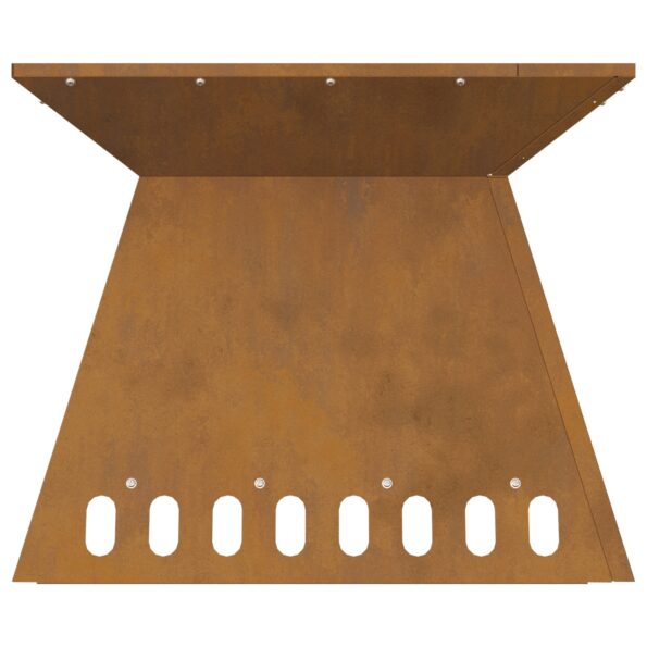 858923_7.jpg vidaXL Ohnisko 48x48x40 cm Zvetraná oceľ – Obrázok 7