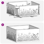 vidaXL Ohnisko Štvorcové 60x60x30 cm Zvetralá Oceľ – Obrázok 10