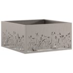 vidaXL Ohnisko Štvorcové 60x60x30 cm Zvetralá Oceľ – Obrázok 4