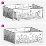 vidaXL Ohnisko Štvorcové Čierne 80x80x30 cm Ocelové – Obrázok 9